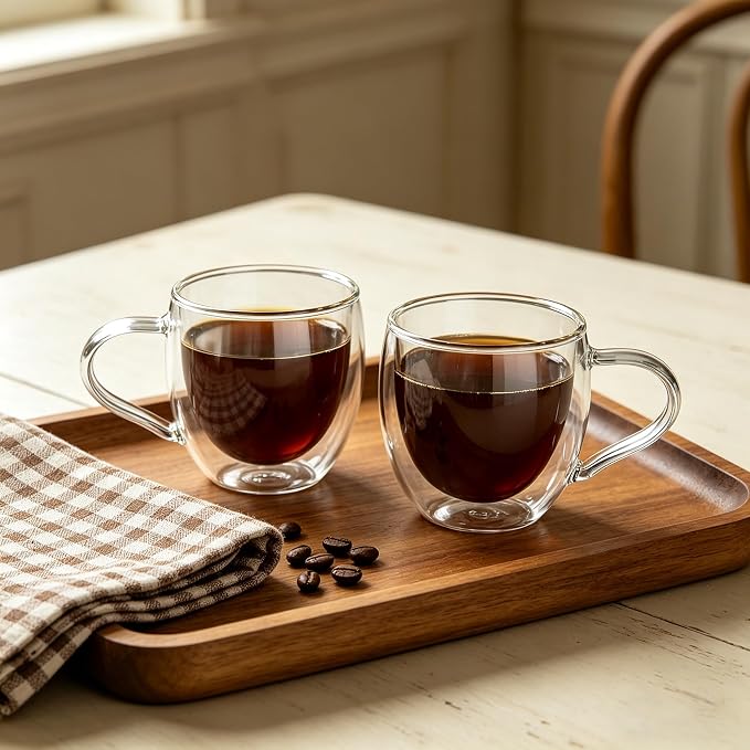 CNGLASS Double Wall Glass Coffee Mugs - Image 5