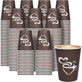 Clawsoff 400 Count 8 oz Paper Coffee Cups Disposable Hot Coffee Cups Brown | by BuyNow