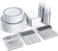 FOCUSLINE 350 Ct Silver Dinnerware Set by FOCUSLINE