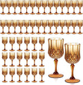 XUWAIDSGN 7oz Plastic Vintage Wine Glasses Drinking Glasses Unbreakable Wedding by XUWAIDSGN