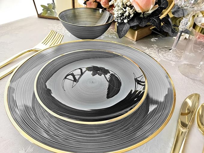 " OCCASIONS " 150 Piece set-Wedding Plastic Plates & cutlery -Disposable - Image 6