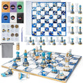 HeyClear Chess Set Resin Molds, Chess Board Silicone Molds & 16PCS 3D Full Size by HeyClearResin