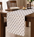 13"x 72" Jacquard Woven Chenille Table Runner, Floret Grace | Exquisite Jacquard by MuseHaus