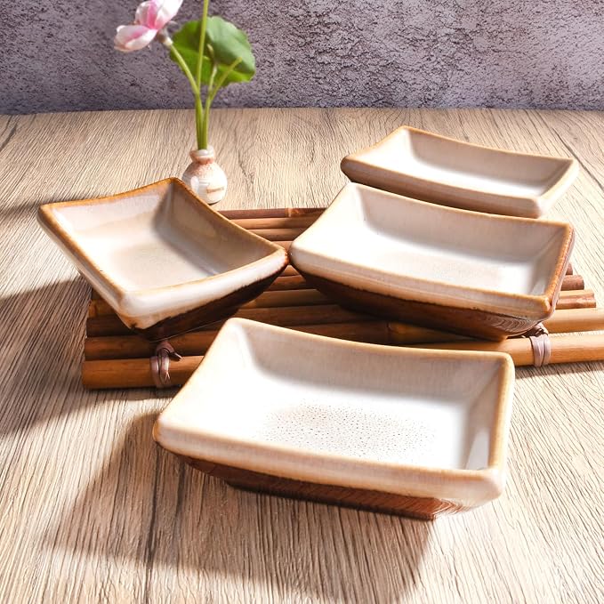 Ceramic Soy Sauce Dish Set of 4 - Image 5
