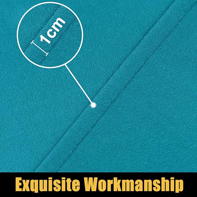 Smiry Rectangle Picnic Table Cloth, Waterproof Elastic Fitted Tablecloths for 4 Foot Tables, Washable Polyester Table Cover for Camping, Indoor and Outdoor (Teal, 24"x48")
