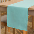 Encasa XO Table Runner, Cotton Canvas Dining Runner 13"x72" | Egg Blue by EncasaXO