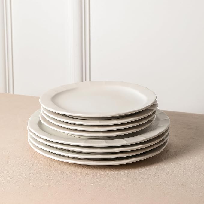 Stone Lain Oasis Stoneware 24 Piece Dinnerware Set, Home Kitchen Dish Set - Image 5