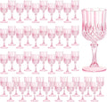 7OZ Plastic Wine Glasses, Reusable Vintage Goblets Unbreakable Drinking Glasses by Unknown