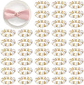 APTWOW Pearl Gold Napkin Rings Set of 100 by APTWOW