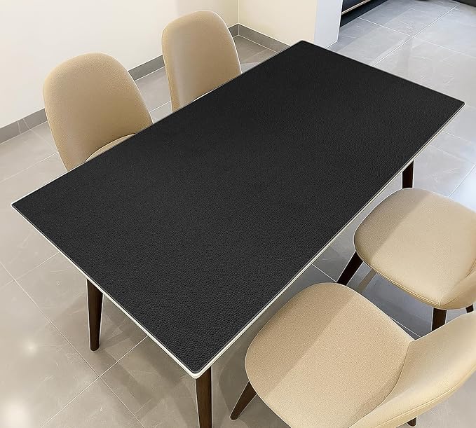 Warmstar Leather Table Cover 24 x63 Inch, 1.8MM Thick PVC Table Protector Waterproof, Desk Cover Protector Non-Slip Table Pad for Kitchen, Dresser, Gaming Desk,Dining Room Table