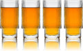 Greenline Goods Ripple Drinking Glasses - 12 oz Modern Kitchen Glassware Set by GreenlineGoods