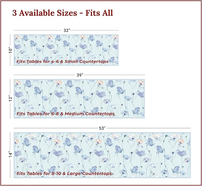 Heat Resistant Table Runner, 53 x 14 Inch - Image 4