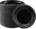 PLASTICPRO 800 PCS Black Plastic Plates Light Weight 7 Inch Plastic Dinner by PLASTICPRO