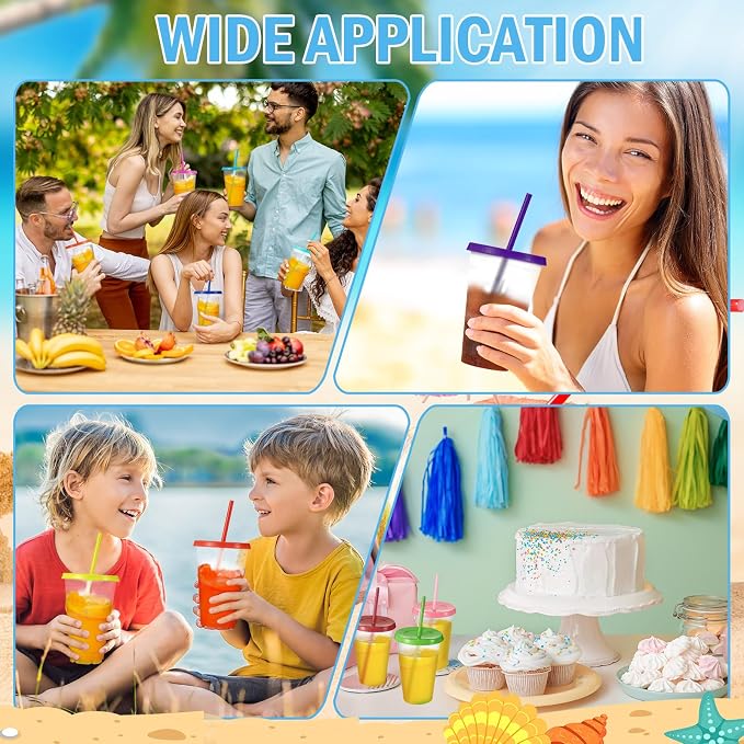 Mifoci 12 Pcs Plastic Tumbler - Image 7