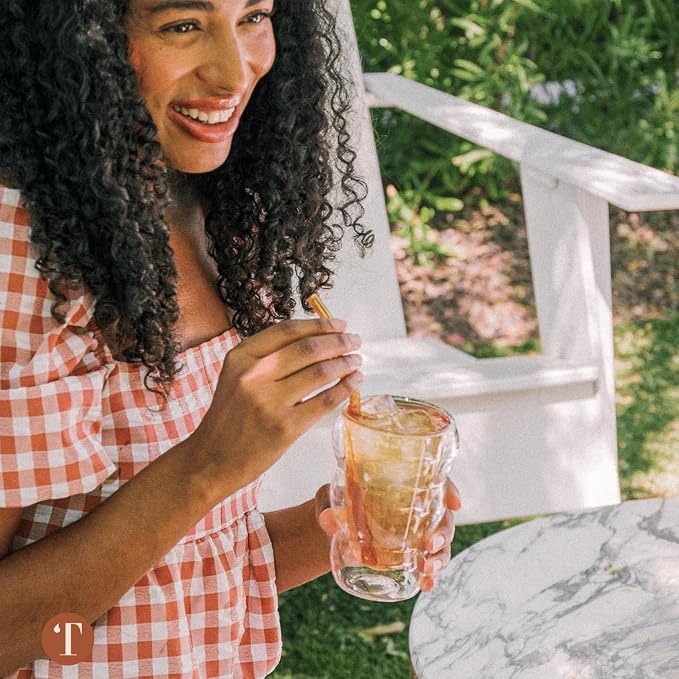 Teaspressa Amber Glass Cloud Cup 12 oz Double-Wall Insulated Borosilicate Glass - Image 4