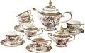 ACMLIFE Tea Set for Adults, Bone China Tea Set by ACMLIFE