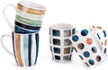 Set of 4 11.5oz Marble Patterns Coffee Mugs, Ceramic Tea Cup Set. by MACHUMA