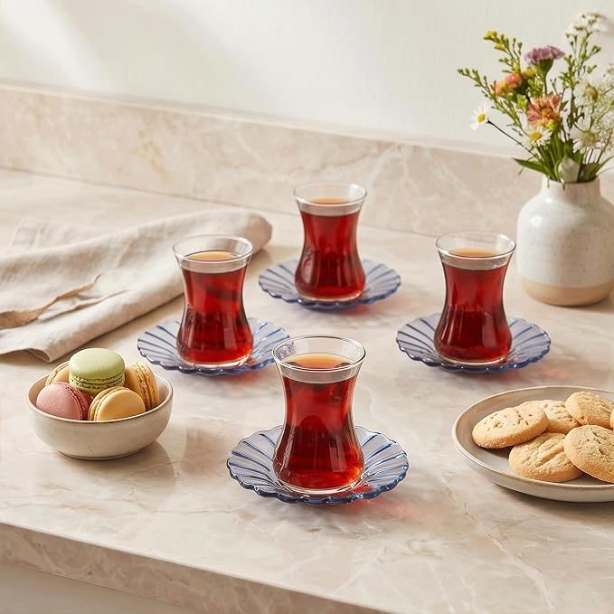 KARACA Luna 12-Piece Turkish Tea Cups - Image 2