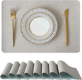 Leetaltree Reversible Faux Leather Placemats 12x17 Inch, Heat Resistant by Leetaltree-ArtatEveryTable