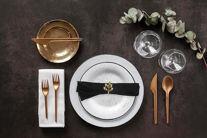 ACCENTHOME Accent Home 100% Cotton Napkins, Delicate Cloth Napkins for Dinners, Parties and Weddings，18 x 18 Inch Set of 12 - Black