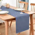 Faux Linen Table Runner Water Resistant 13 x 72 in, Coffee Table Runner by Nacuci