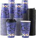 Tamone 100 PACK Halloween Cups 16OZ Disposable Coffee Cups by InjectingCreativityandBeautyintoModernLife