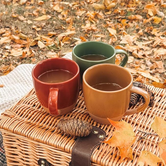 Mora Ceramic Artisan Matte Large Latte Mug Set of 4, 16oz - Image 7