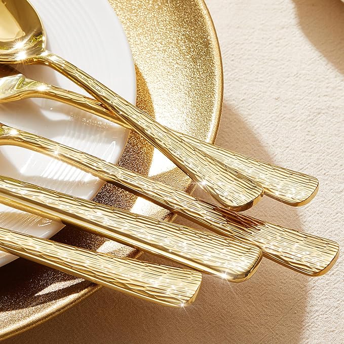 45 Piece Gold Silverware Set - Image 5