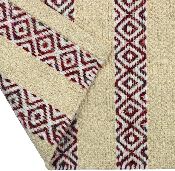 The Home Talk Handwoven Chocho Yarns Table Runner 4-6 Seater – Eco-Friendly - Image 3