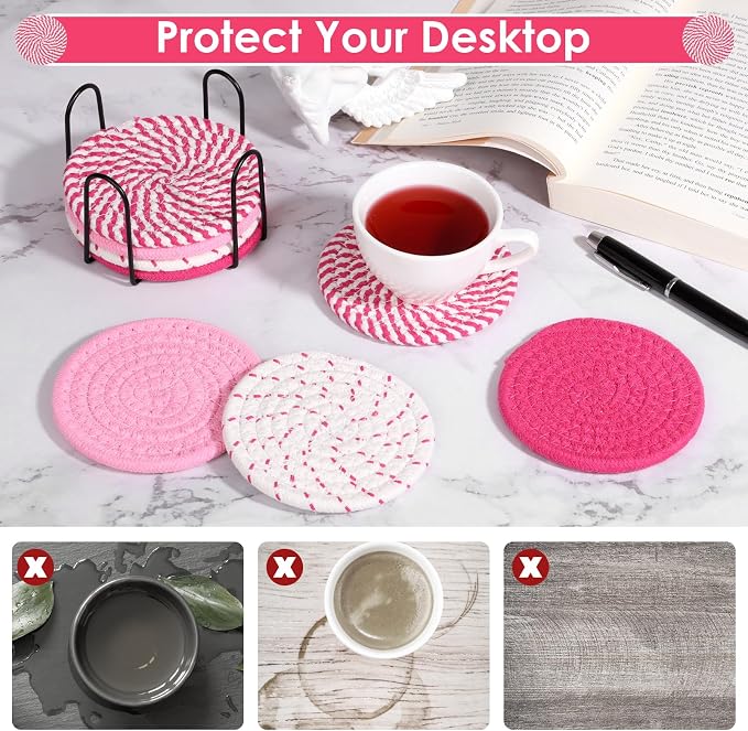 8 Pack Coasters for Drinks Absorbent - Image 5