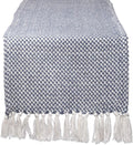 DII Woven Basics Collection 100% Cotton Knit Table Runner, French Blue by DII