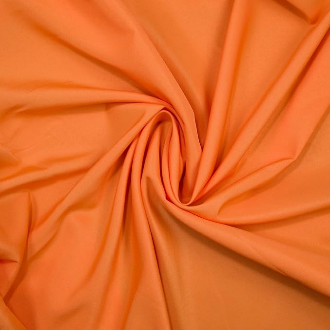 Gee Di Moda Round Tablecloth - 108 Inch Orange Round Table Cloth for 48 to 72 Inch Round Tables - Heavy Duty Washable Fabric - for Buffet Table, Holiday Party, Dinner, Wedding & Baby Shower