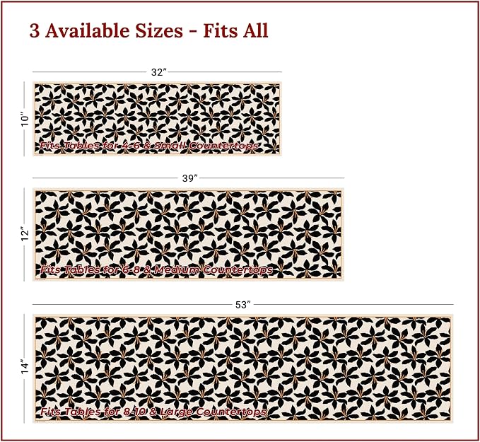 Heat Resistant Table Runner, 53 x 14 Inch - Image 4