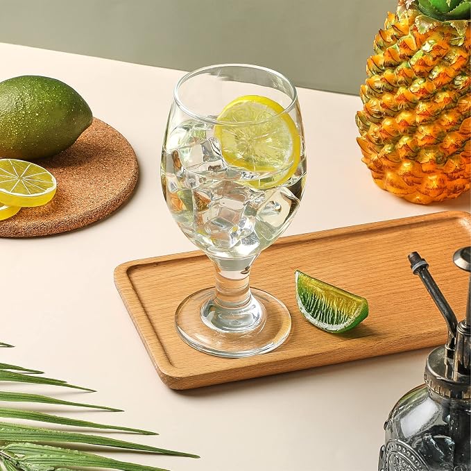 Patelai Set of 18 Water Goblet, 13.5 oz Clear Drinking Glasses Bulk Dishwasher - Image 4