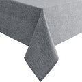 Hiasan Faux Linen Square Tablecloth - Wrinkle and Stain Resistant Washable Table Cloth for Kitchen Dining Room Holiday Table Cover for Party Dinner, Grey, 54 x 54 Inch