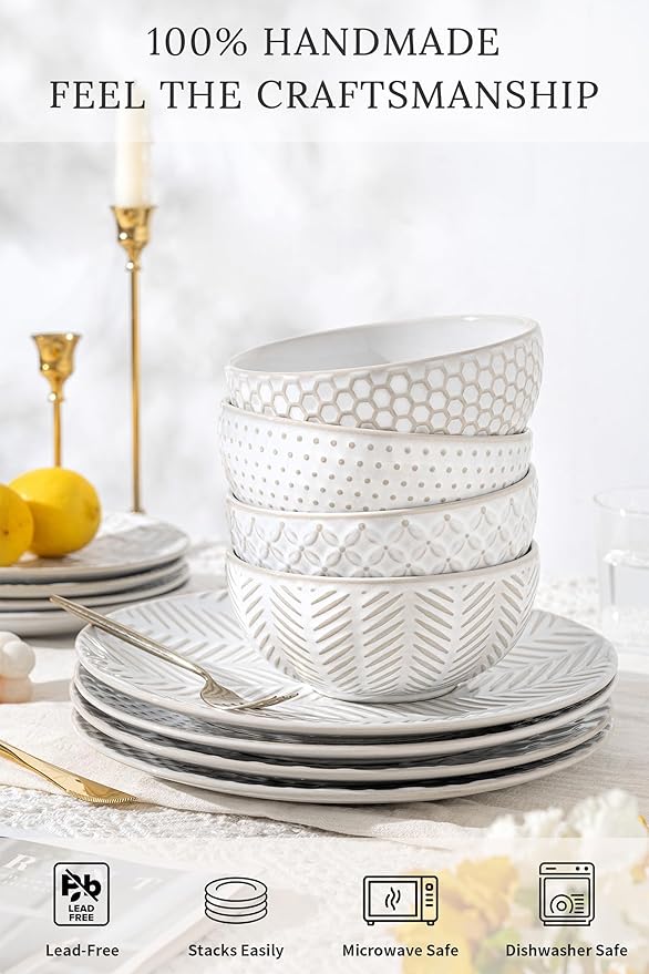 36-Piece Dinnerware Set for 12, Transform Your Table - Image 3