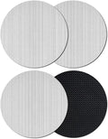 Gray Thin Lines Coasters Set of 4, Absorbent Coasters by Unknown