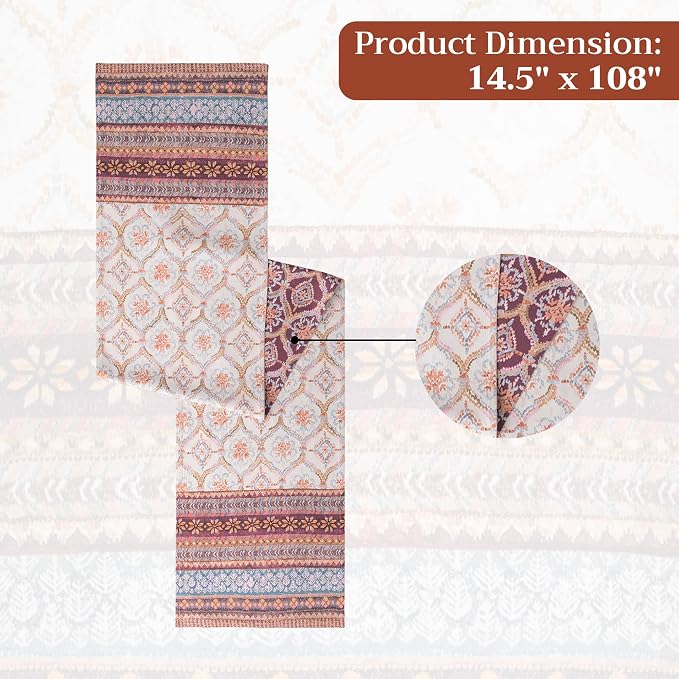 Maison d' Hermine Table Runner 100% Cotton 14.50" x 108" | Table Runners 108 - Image 7