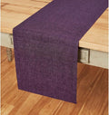 Solino Home 100% Pure Linen Table Runner Grape Long, Athena 14 x 120 in | Table by SolinoHome
