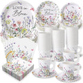 Pickmesh 252 Pcs Love in Bloom Tea Party Supplies by Pickmesh