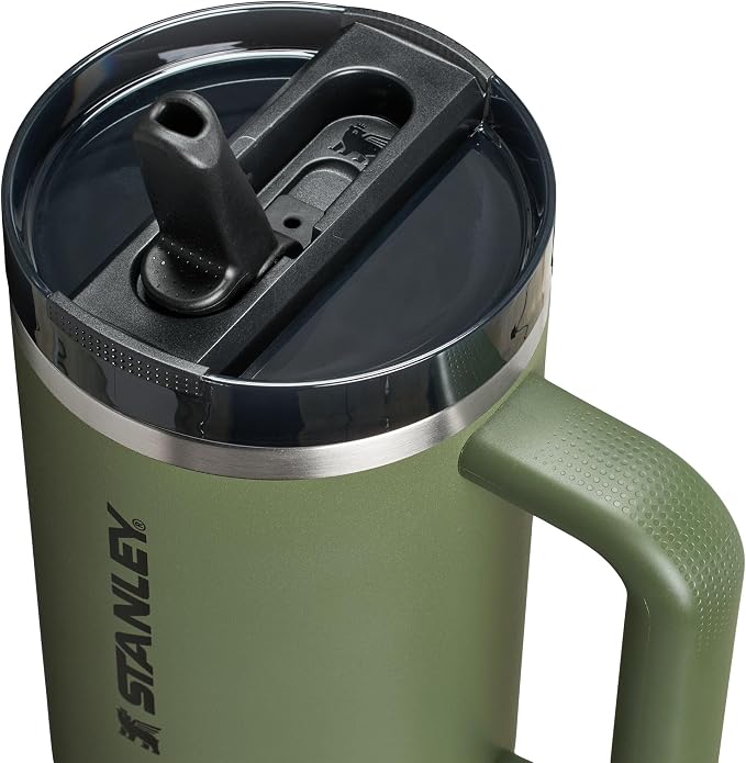 STANLEY Quencher ProTour Flipstraw Tumbler, 40 oz, Dried Pine | Built-In Straw - Image 2