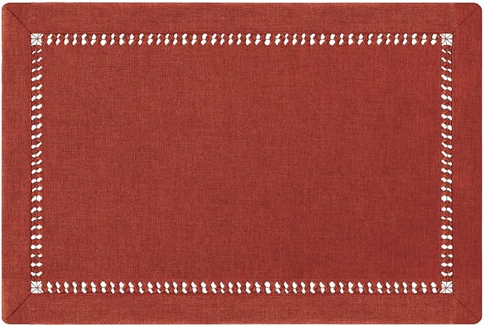 Grelucgo Handcrafted Solid Cinnamon Color Dining Table Placemats by Grelucgo
