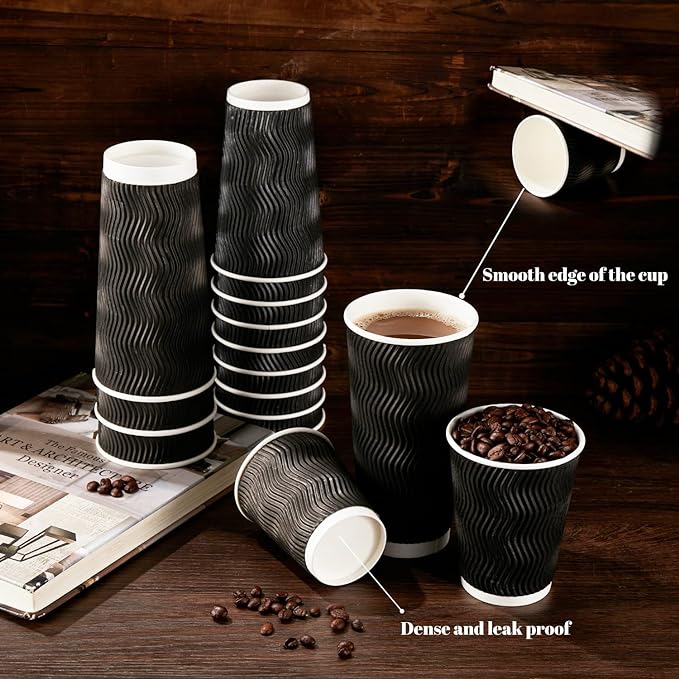 Lamosi 3 Pack 16oz Ripple Insulated Disposable Cups - Image 4