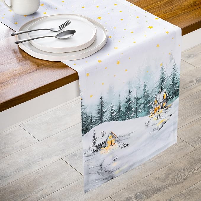 Maison d' Hermine Table Runner 100% Cotton 14.50" x 72" | Table Runners 72 - Image 9