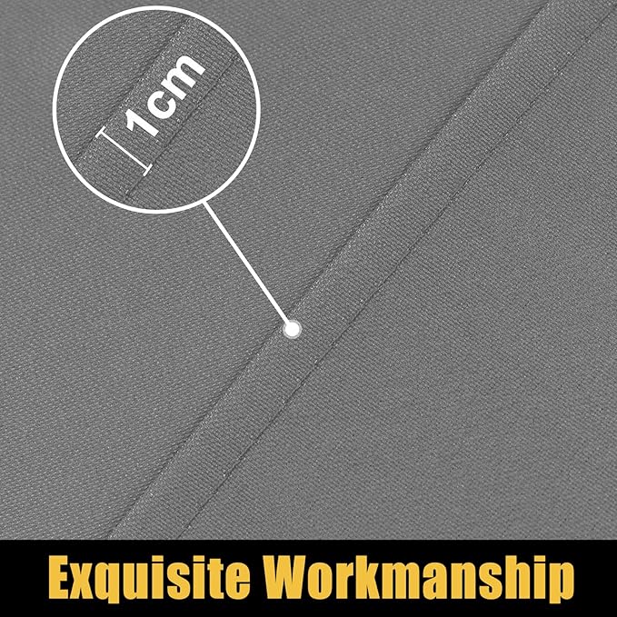 Smiry Rectangle Picnic Table Cloth, Waterproof Elastic Fitted Tablecloths for 6 Foot Tables, Washable Polyester Table Cover for Camping, Indoor and Outdoor (Grey, 30"x72")