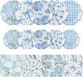 NatNarr 50 Set Floral Plates and Napkins Hydrangea Party Decor | 9" Hydrangea by NatNarr