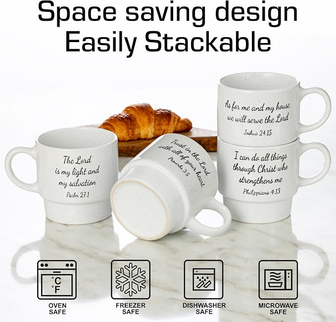 Signature Housewares Stackable Coffee Mug Tower Set - Image 5