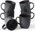 famiware Coffee Mugs Set of 6, Ocean Square 13oz Coffee Cup Set by Famiware