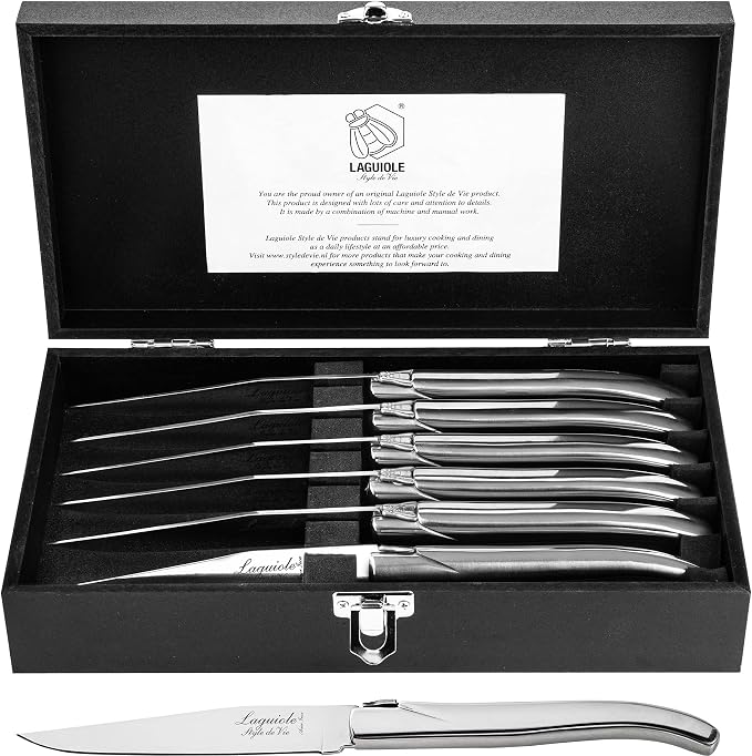 Laguiole Style de Vie Steak knives set of 6 by laguioleStyledeVie