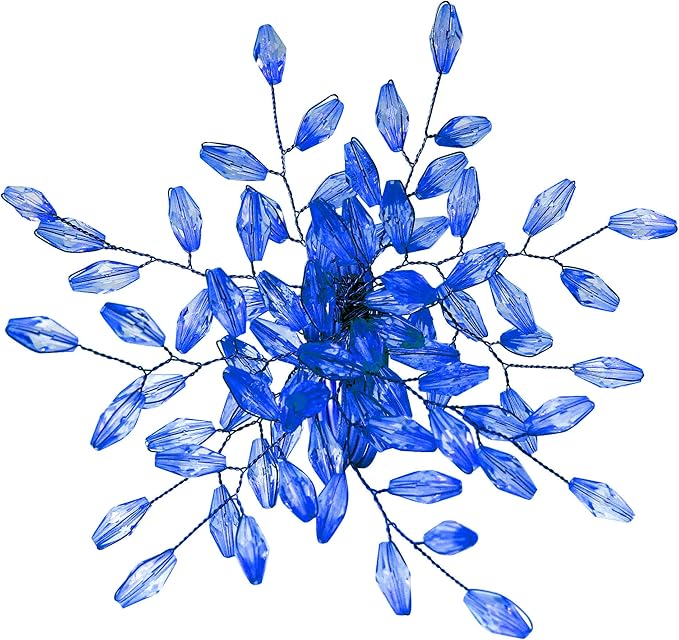 Napkin Rings Set of 8 for Dining Table Decoration Parties Everyday Metal Napkin Holder Leaf Blue (Pack of 8)